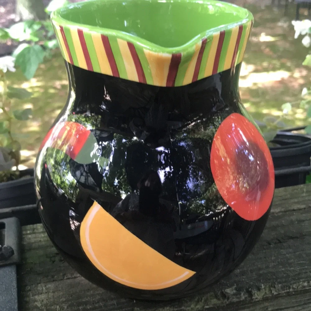 Crate & Barrel Ceramic Pitcher